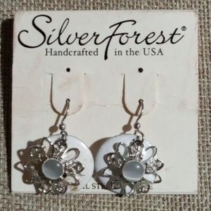 Surgical Steel Handcrafted white w/ silver accents